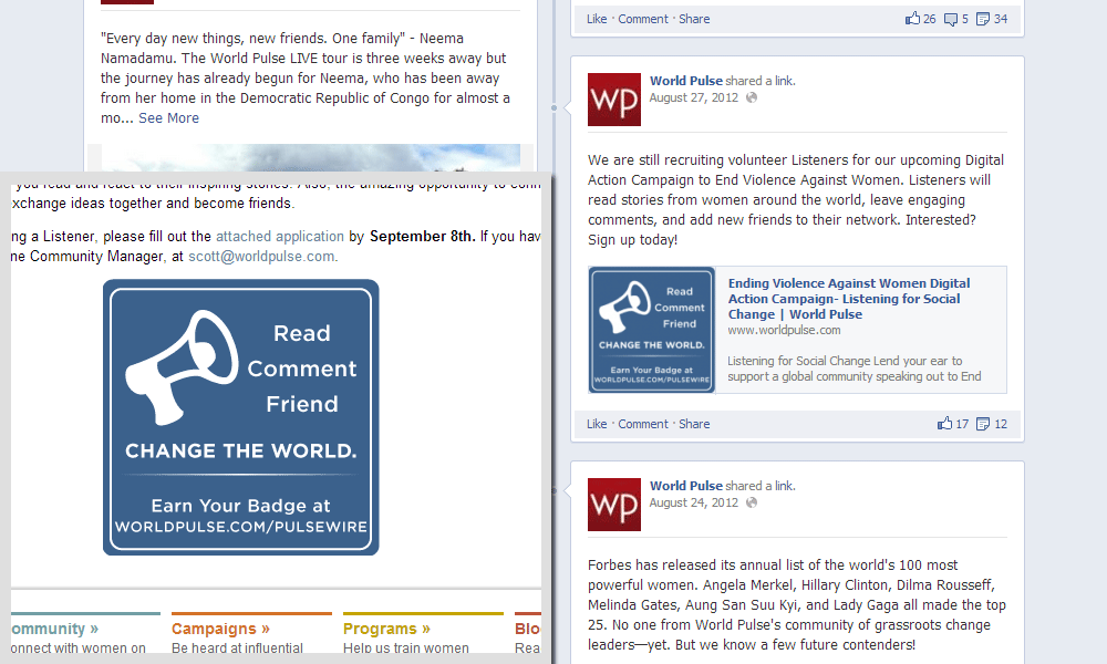 WP Facebook design